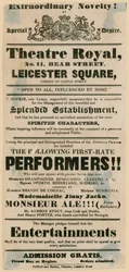 Skit theatre playbill advertising a pub, The Bear and Ragged Staff