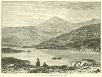 Snowdon, vanaf Llanberis Lake
