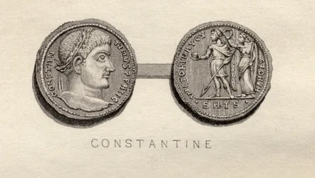 Solidus munt uit de tijd van Constantijn I