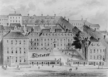 Zuidkant van Leicester House, c.1720