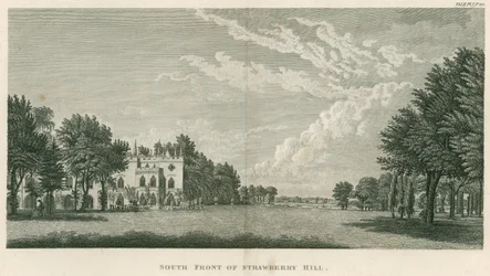 Zuidgevel van Strawberry Hill, Twickenham, Londen