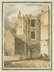 Zuidelijk aanzicht van de College Gateway