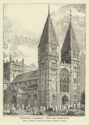 Southwell-kathedraal, vanuit het noordwesten
