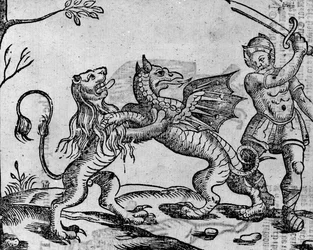 Sint-Joris en de draak, uit «A Book of Roxburghe Ballads»