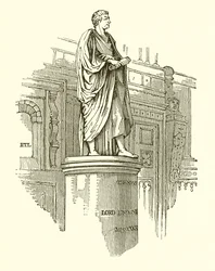 Standbeeld van Lord Erskine in Lincolns Inn Hall