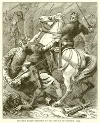 Stefanus gevangen genomen bij de Slag om Lincoln, 1139