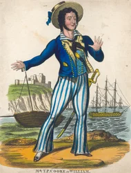 T P Cooke als de zeemanheld van Black Eyed Susan