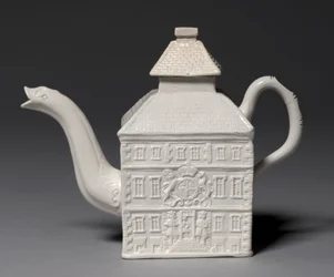 Theepot, gemaakt in Staffordshire Factory, Groot-Brittannië, gemodelleerd door Aaron Wood