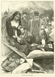 Verzorging van de gewonden, september 1870