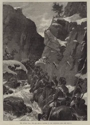 De Afghaanse oorlog, de 10e Bengal Lancers in de Jugdulluk-pas