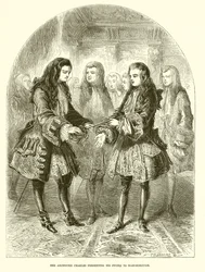 De aartshertog Karel overhandigt zijn zwaard aan Marlborough