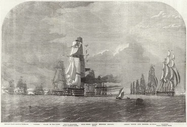 De Baltische vloot op weg naar de Straat van Dover