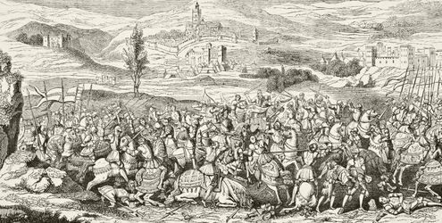 De Slag bij de Spurs, 16 augustus 1513, uit 