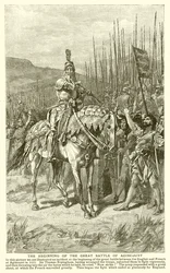 Het Begin van de Grote Slag bij Agincourt