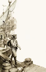De Zwarte Dood, gebracht door een Franse matroos naar een Britse haven