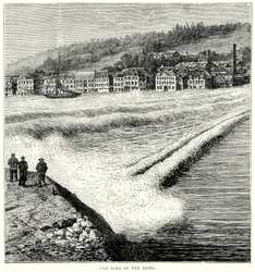 De boring van de Seine (gravure)