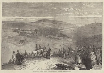 De Brighton Paasmaandag vrijwilligersreview, strijd nabij Rottingdean