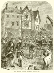 De Britse troepen betreden Boston, 1768