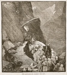 De Carthagers steken de Alpen over