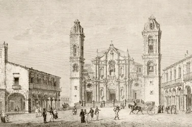 De kathedraal in Havana, Cuba