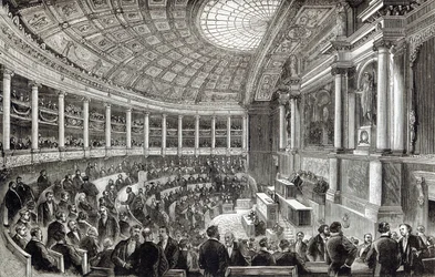 De Kamer van Afgevaardigden, Parijs, uit 