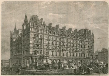 Het Charing-Cross Railway Station en Hotel