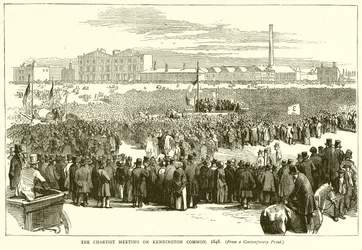 De Chartist Meeting op Kennington Common, 1848