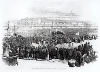 De Chartist Meeting op Kennington Common, april 1848