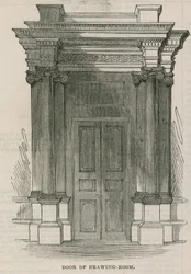 Het Conservatieve Clubhuis: Deur van de salon