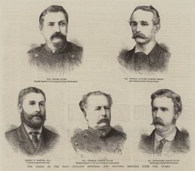 De Crisis in het Oosten, Engelse Officieren en Artsen die bij de Turken Dienen