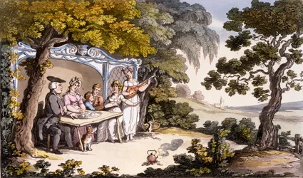 De Schone Berouwvolle, uit Ackermanns Repository of Arts 1817