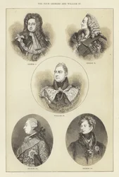 De vier Georges en Willem IV