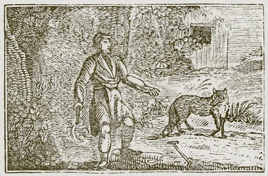 De vos en de landgenoot (gravure)