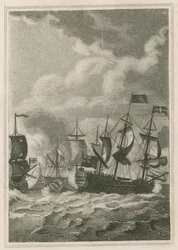 De Fransen verslagen door Lord Howe op de Glorieuze Eerste van Juni