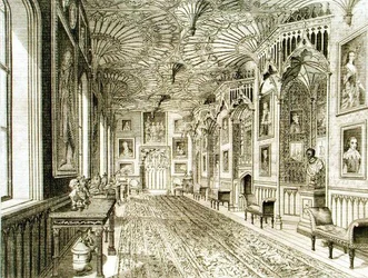 De Galerij, gegraveerd door T. Morris, uit 
