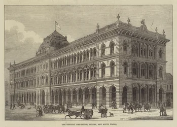 Het hoofdkantoor van de post, Sydney, Nieuw-Zuid-Wales