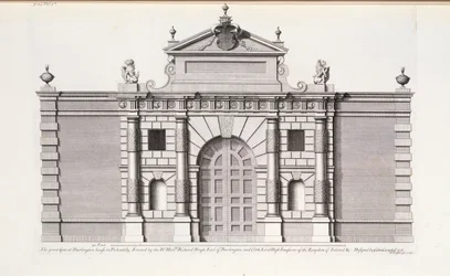 De Grote Poort bij Burlington House, Piccadilly, uit 