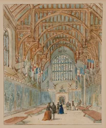 De Grote Zaal, Hampton Court Palace, c.1860-70