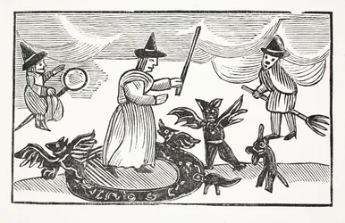 De Geschiedenis van Moeder Shipton, illustratie uit Chap-books van de Achttiende Eeuw door John Ashton, uitgegeven 1882