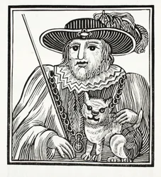 De geschiedenis van Sir Richard Whittington, drie keer burgemeester van Londen, illustratie uit Chap-books van de achttiende eeuw door John Ashton, uitgegeven 1882