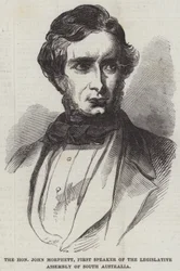 De Eerwaarde John Morphett, Eerste Spreker van de Wetgevende Vergadering van Zuid-Australië
