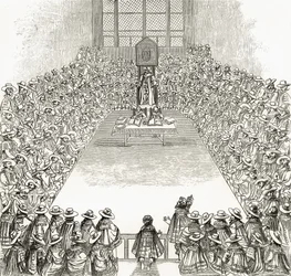 Het Lagerhuis ten tijde van Jacobus I, uit 