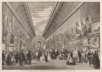 De Internationale Tentoonstelling; Uitzicht op de Engelse schilderijengalerij