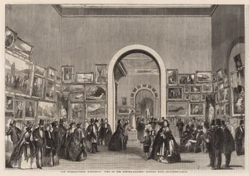 De Internationale Tentoonstelling; Uitzicht op de Schilderijengalerij naar het oosten