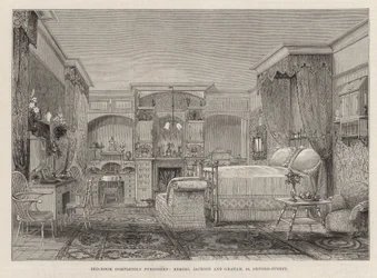 De Internationale Gezondheids Tentoonstelling: Slaapkamer volledig ingericht