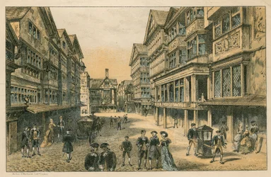 De Internationale Gezondheidstentoonstelling in South Kensington, 1884: de oude Londense straat