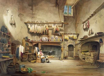 De keuken, Cotehele House, ca. 1830-40
