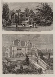 De overleden Alfred Lord Tennyson, DCL, Dichter Laureaat (gravure)