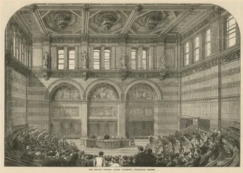Het collegezaal, Universiteit van Londen, Burlington Gardens