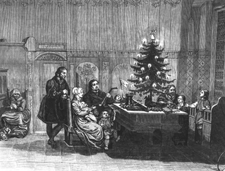 De legende van de eerste kerstboomkaarsen, midden 18e eeuw